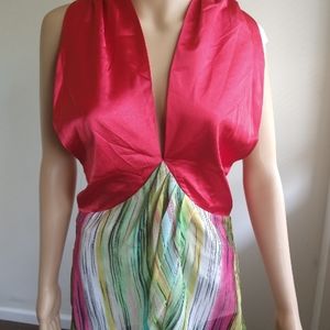 Katia satin tie up dress